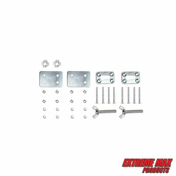 Extreme Max Extreme Max 5001.5778 Removable Hardware Kit for Deluxe Chrome Motorcycle Wheel Chock 5001.5778